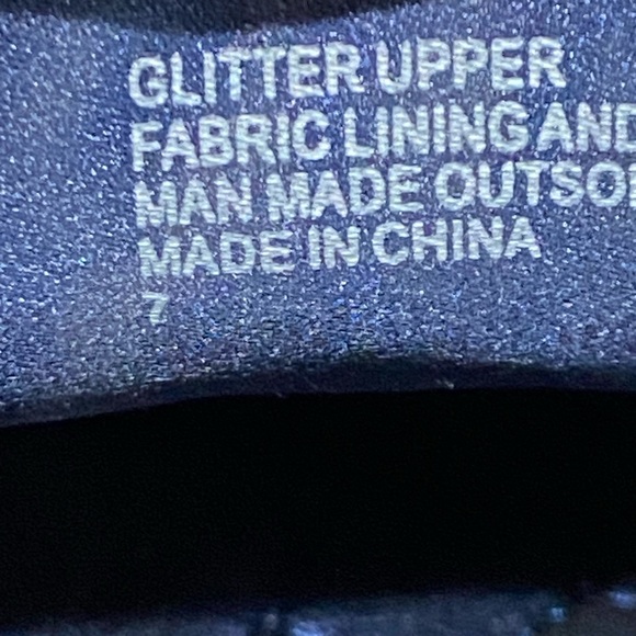 Birdies Starling Glitter Ballet Loafer Flats In Navy Women’s Size 7 New - Picture 7 of 10